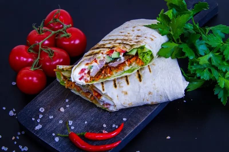 Шаурма из свинины маленькая